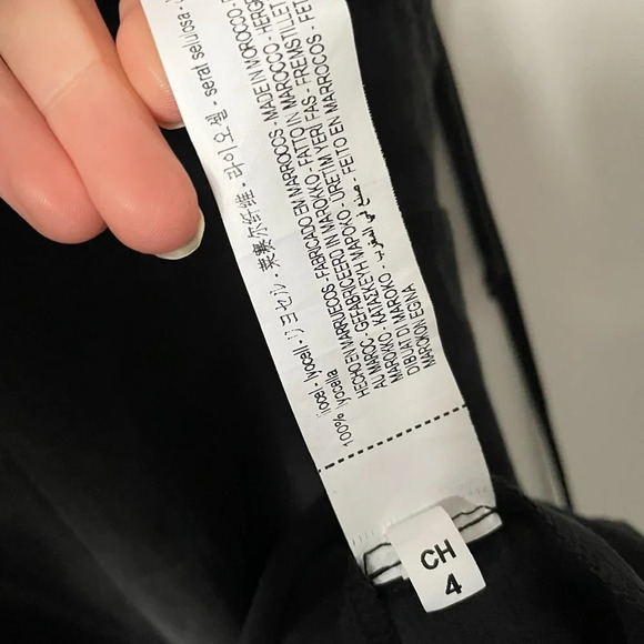 Zara Black Spaghetti Tie Strap Shorts Romper Jumpsuit Washed Blacked Size Medium - Picture 12 of 13